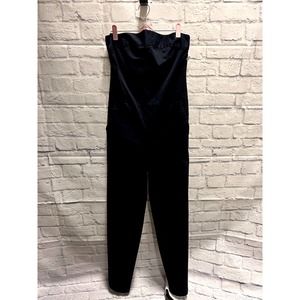 Leya Navy Blue Strapless Jumpsuit